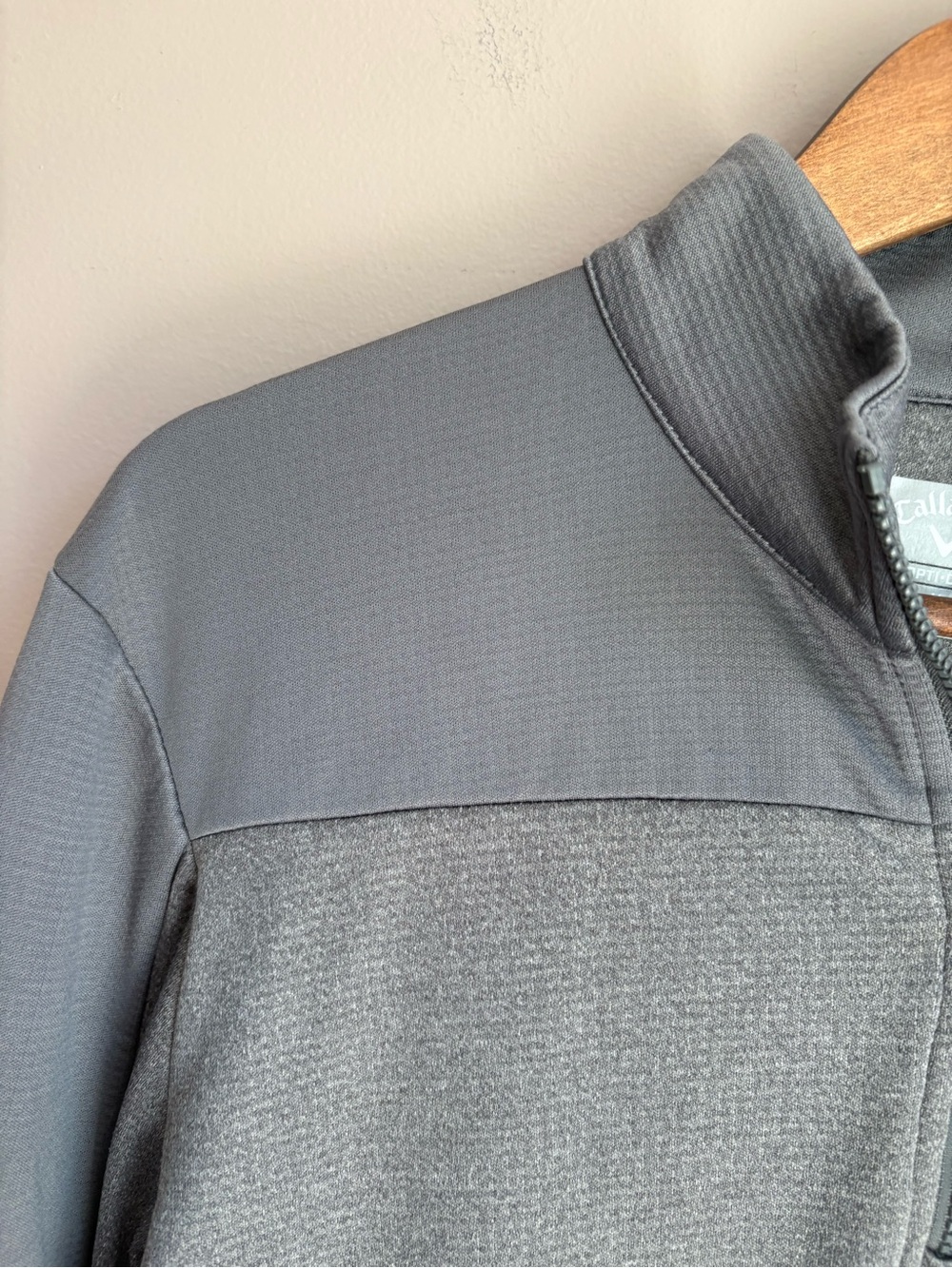 Callaway Golf Opti-Dri 1/4 Zip Pullover Gray Size Medium - Picture 3 of 8